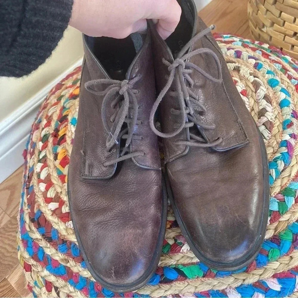 Cole Haan brown grained  leather boots - Picture 4 of 8